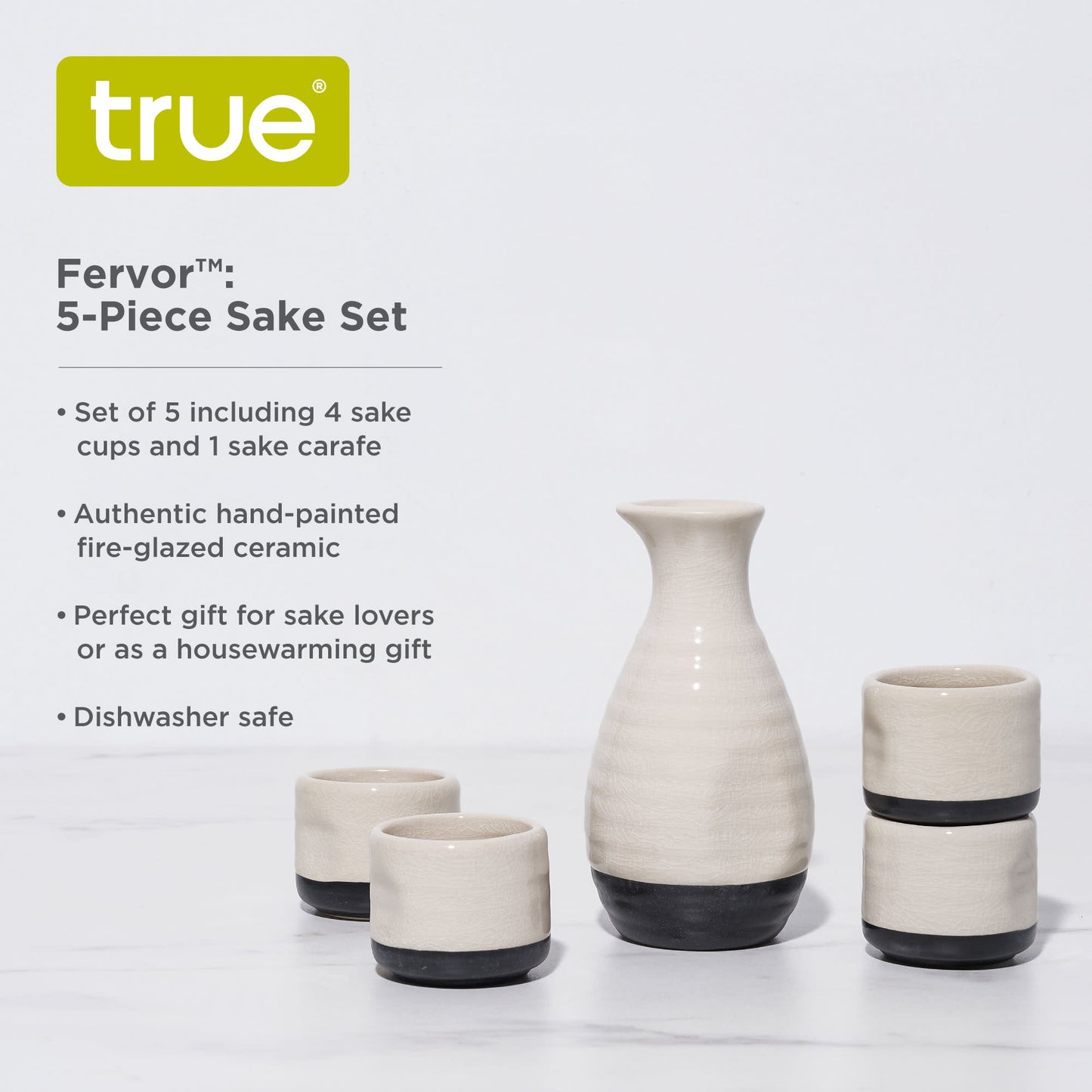 Fervor™: 5-Piece Sake Set