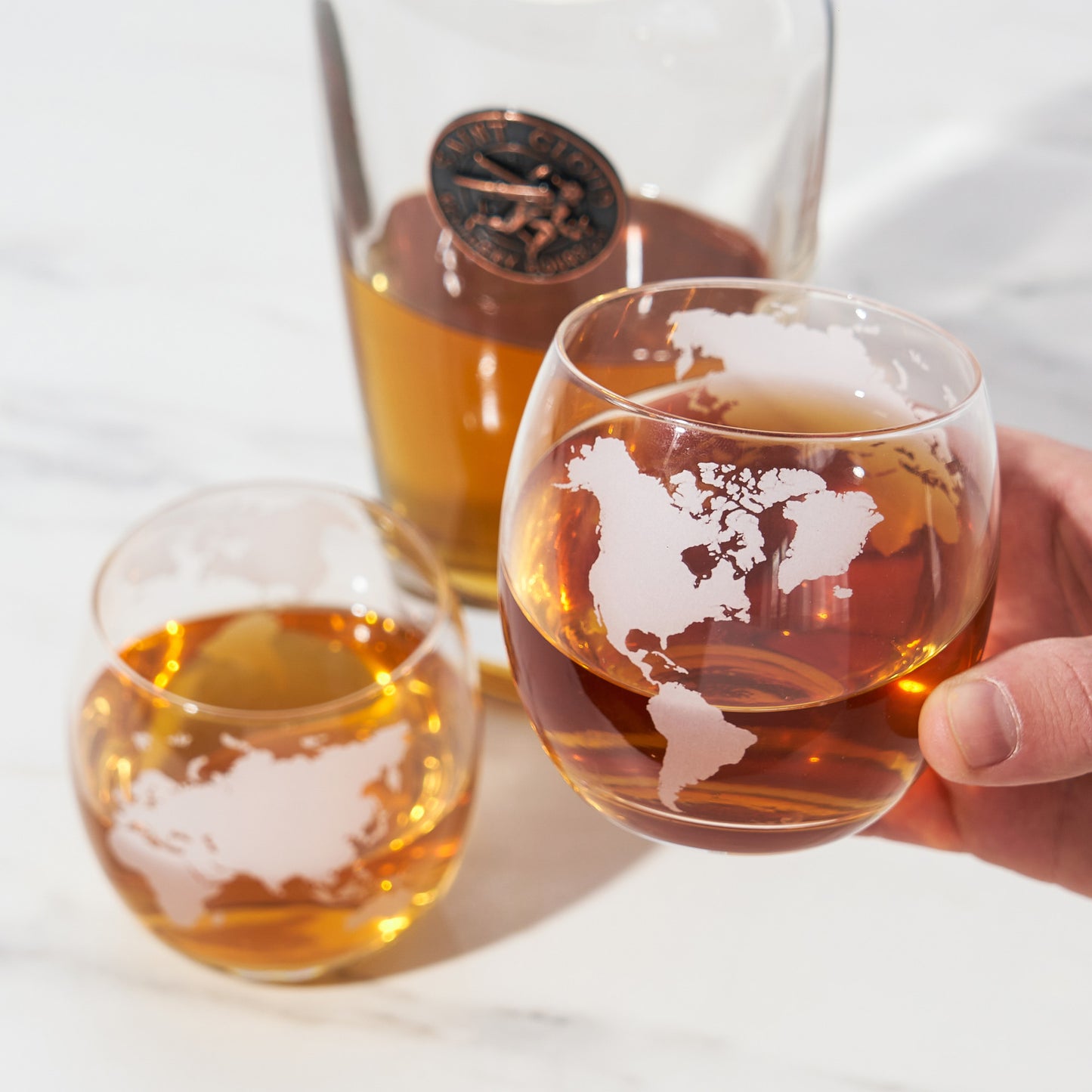 Globe Whiskey Tumblers by Viski®