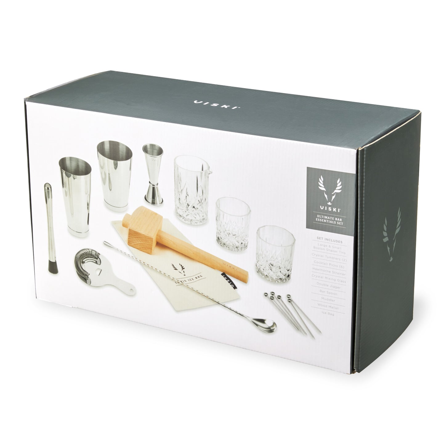 17-Piece Stainless Steel Barware Set Viski®