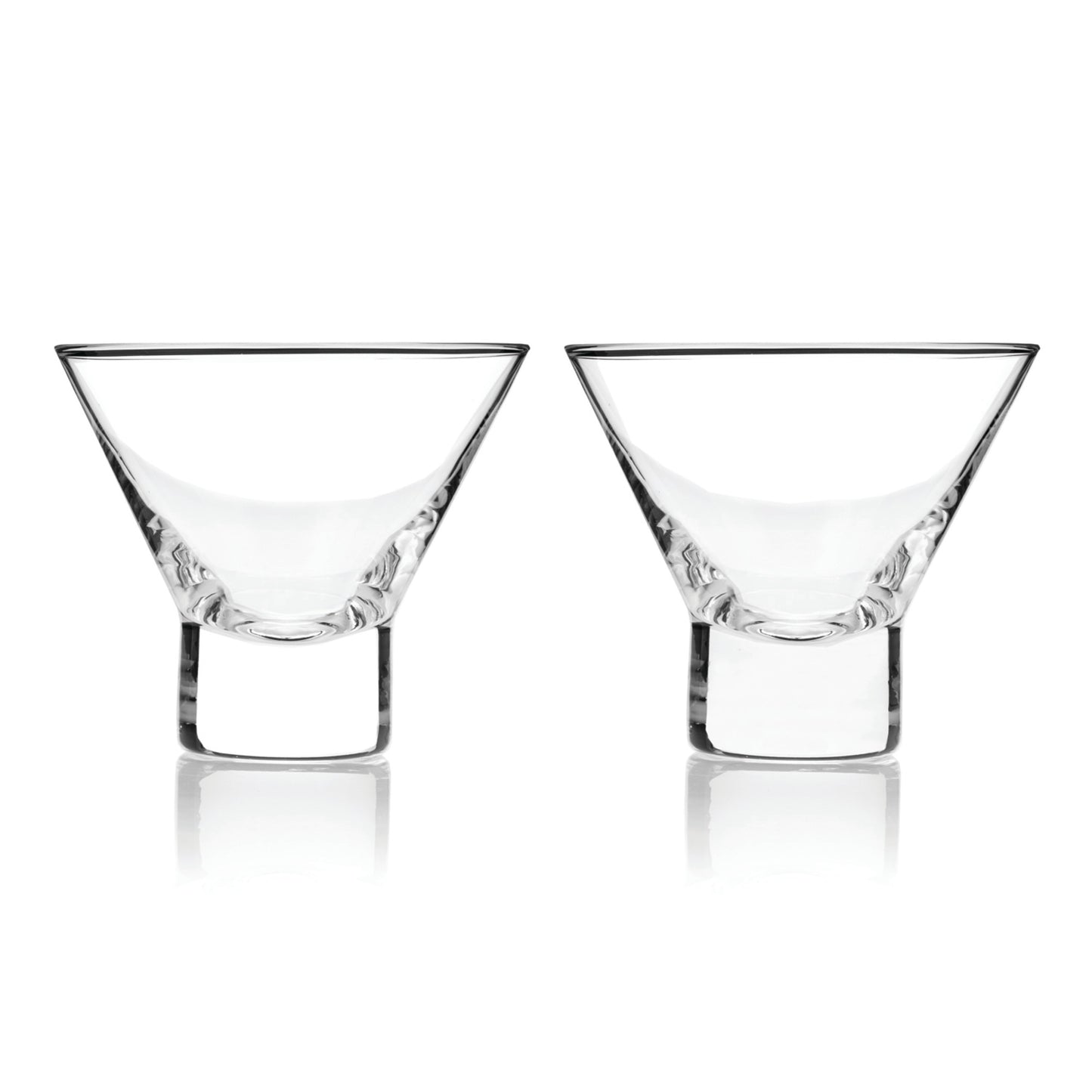 Heavy Base Crystal Martini Glasses by Viski®