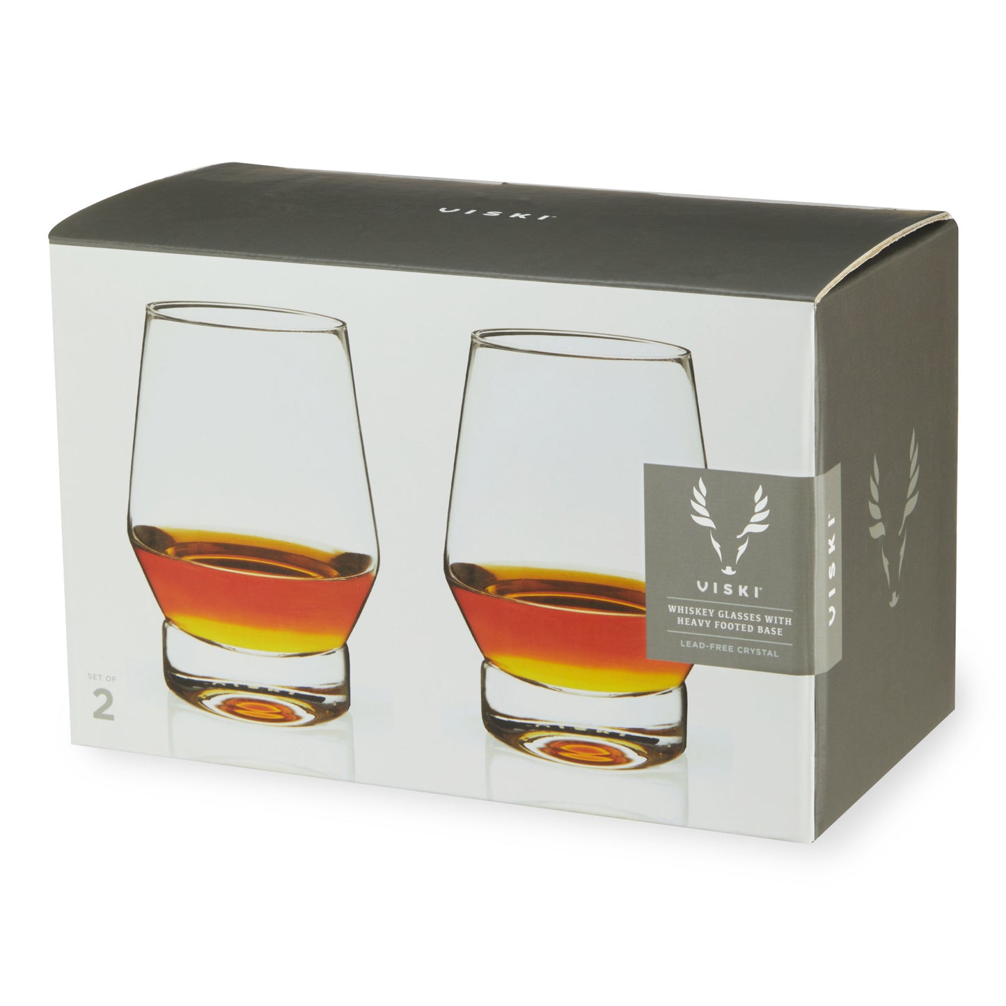 Heavy Base Crystal Whiskey Glasses by Viski