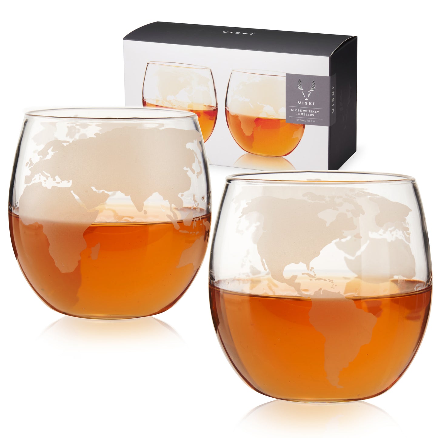 Globe Whiskey Tumblers by Viski®