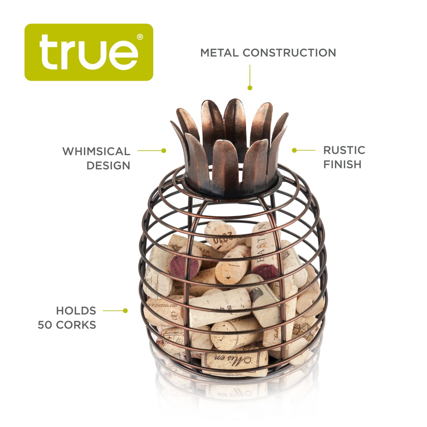 Juicy™ Pineapple Cork Holder by True