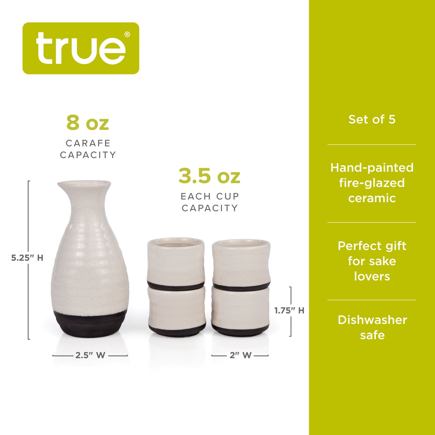 Fervor™: 5-Piece Sake Set