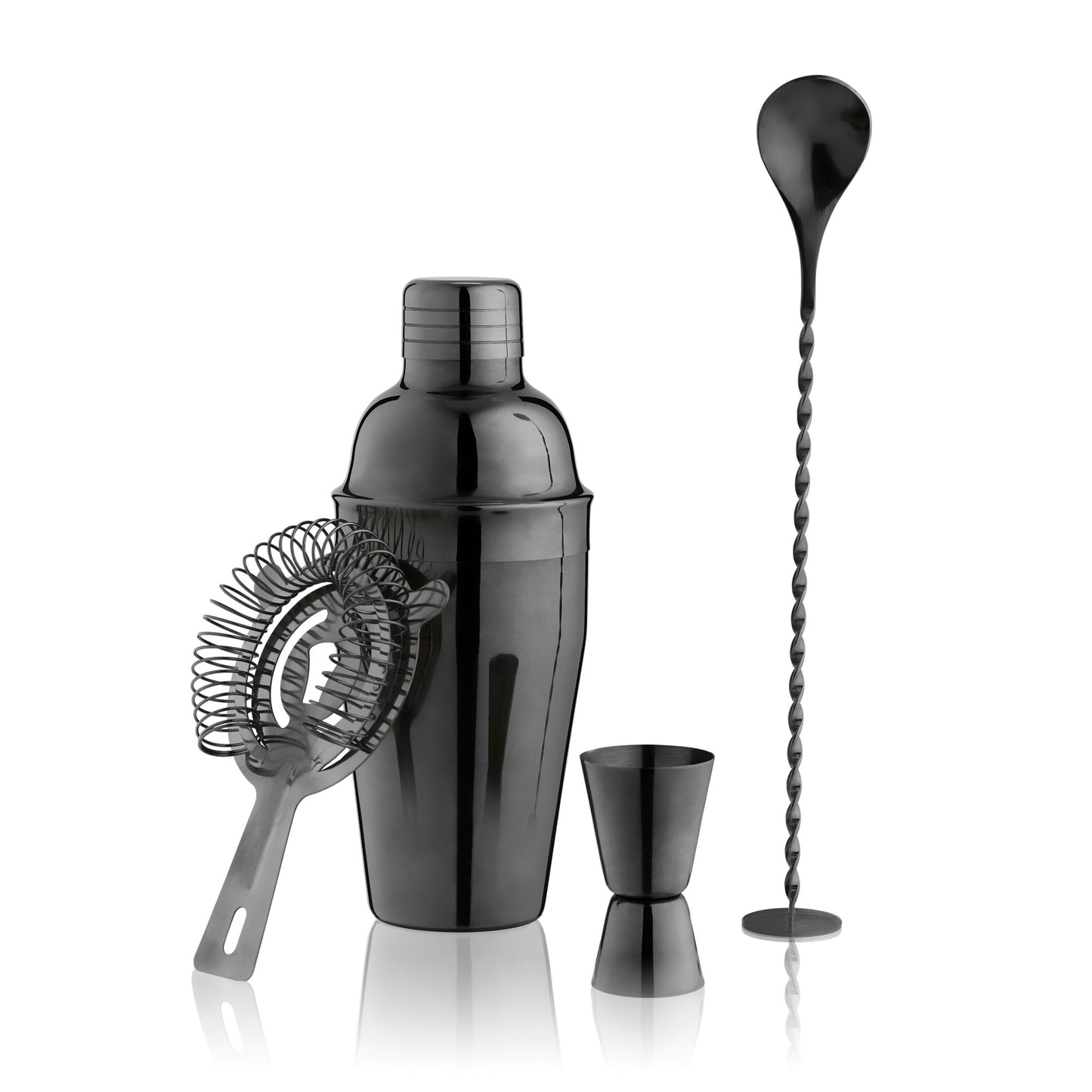 Gunmetal Black Barware Set by True®