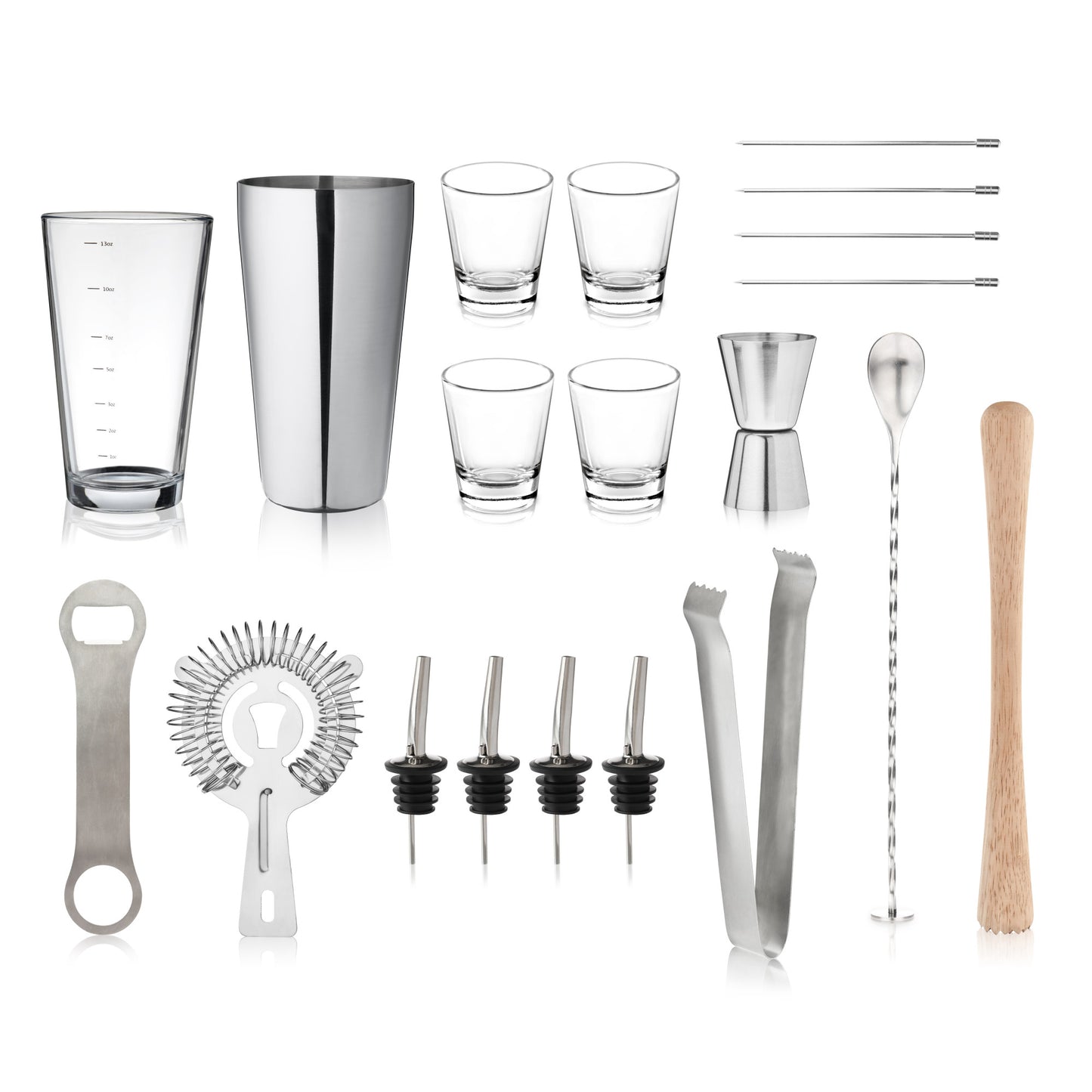 20 Piece Barware Set by True